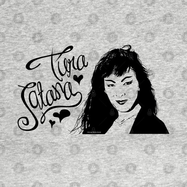 I Love Tura w/black hearts by Tura Satana Inc